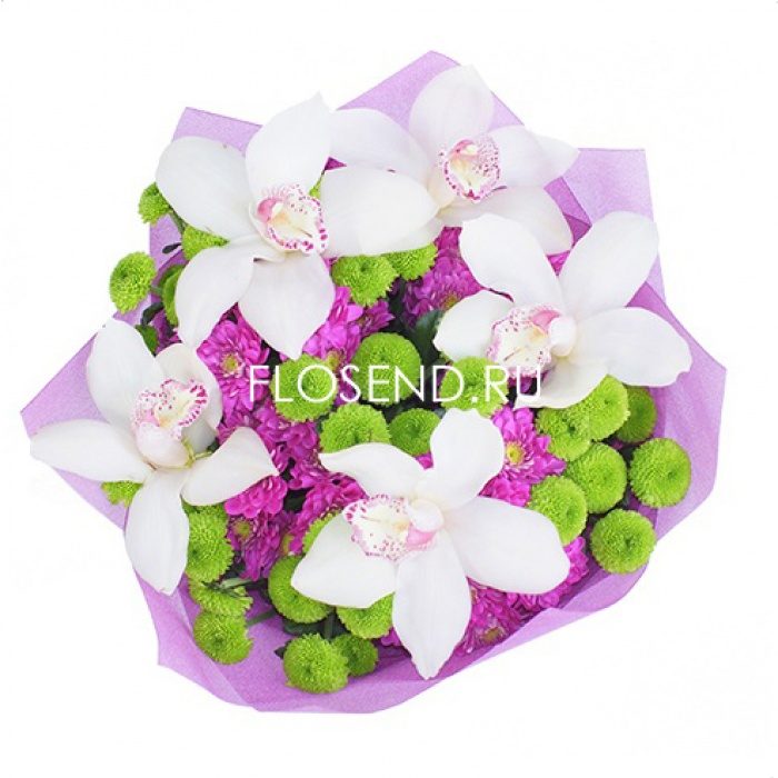 Букет из орхидей в капсулах, фото 3